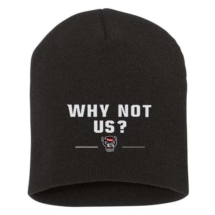 Why Not Us Nc State Nc State Acc Champions Short Acrylic Beanie