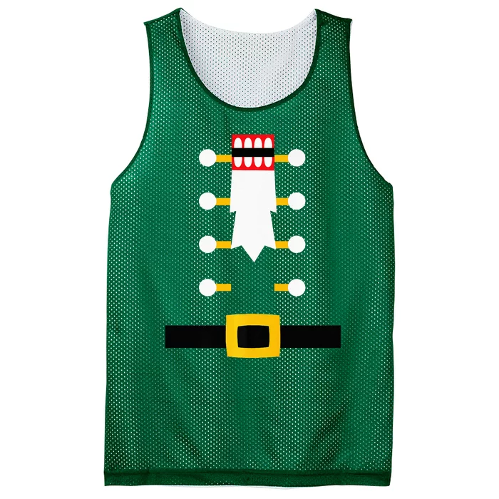 Wooden Nutcracker Uniform Holiday Pajama Dress Up Mesh Reversible Basketball Jersey Tank