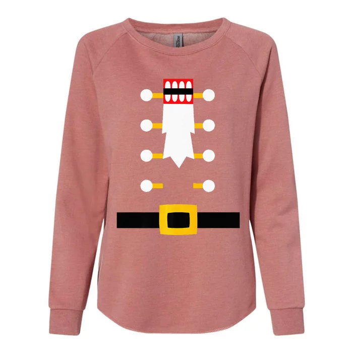 Wooden Nutcracker Uniform Holiday Pajama Dress Up Womens California Wash Sweatshirt