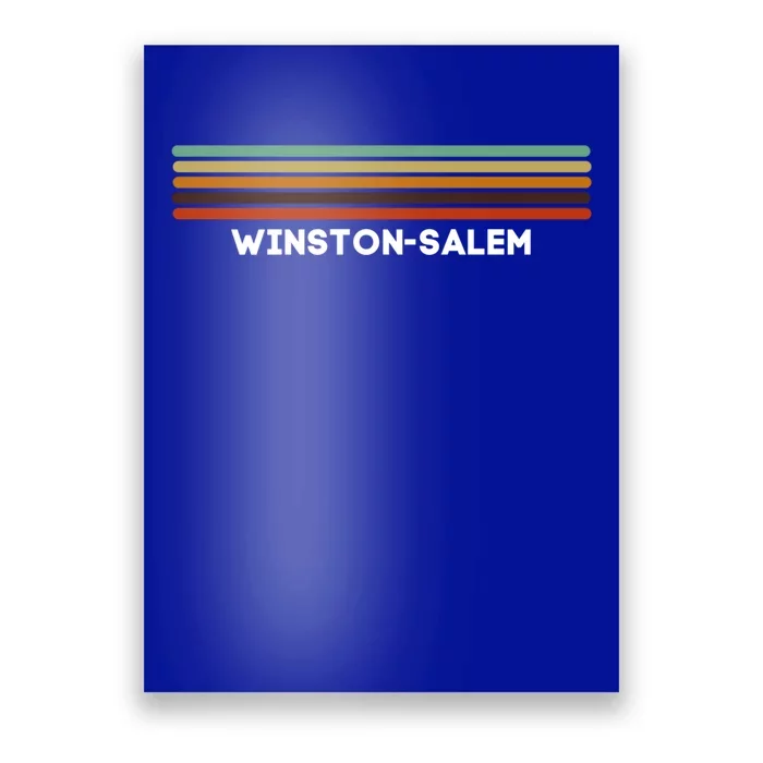 Winstonsalem Nc Us Cities Of America Retro Gift Poster