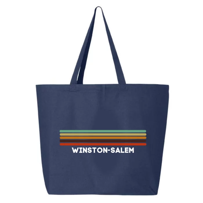 Winstonsalem Nc Us Cities Of America Retro Gift 25L Jumbo Tote