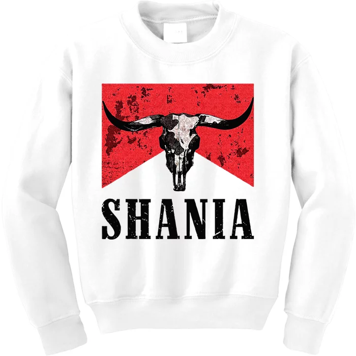 Western Name Vintage Cowboy Cowgirl Kids Sweatshirt