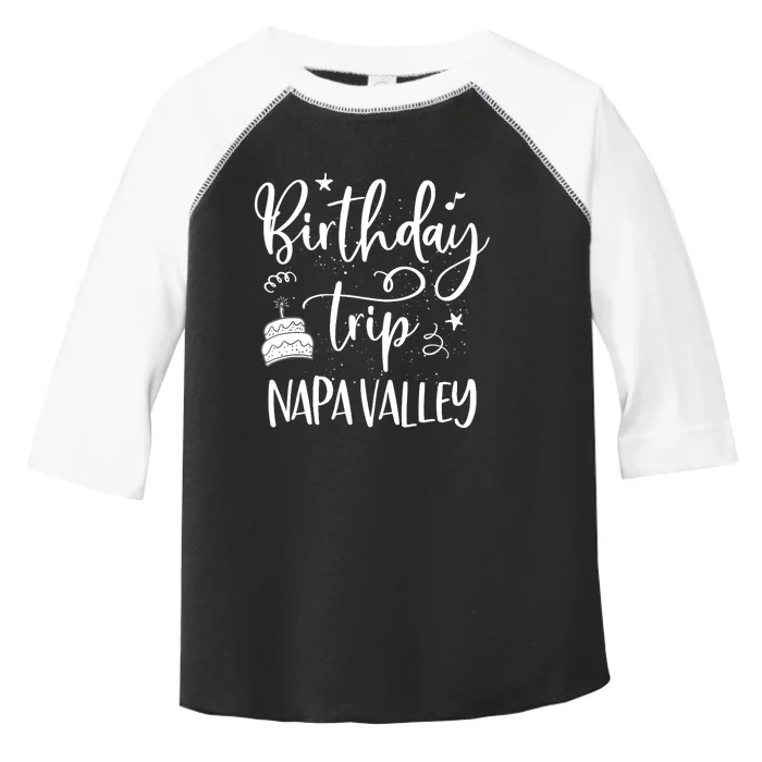 Wo Napa Valley Birthday Trip, Birthday Party Outfit, Girl Trip V-Neck Toddler Fine Jersey T-Shirt