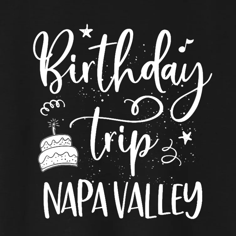 Wo Napa Valley Birthday Trip, Birthday Party Outfit, Girl Trip V-Neck Women's Crop Top Tee