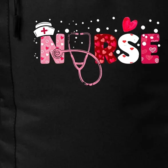 Wo Nurses Valentines Day Gifts Hearts Stethoscope Daily Commute Backpack