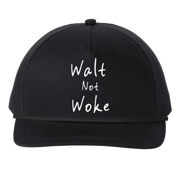 Walt Not Woke Dad Hand Made Snapback Five-Panel Rope Hat