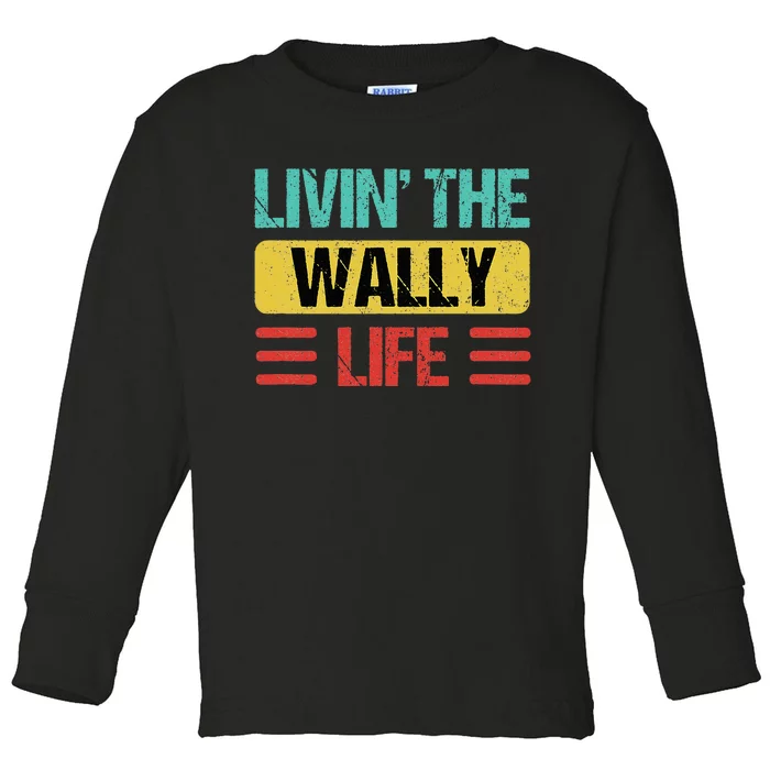 Wally Name Toddler Long Sleeve Shirt