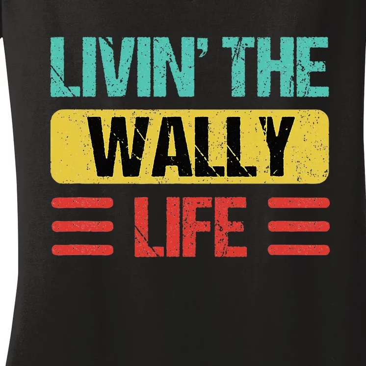 Wally Name Women's V-Neck T-Shirt