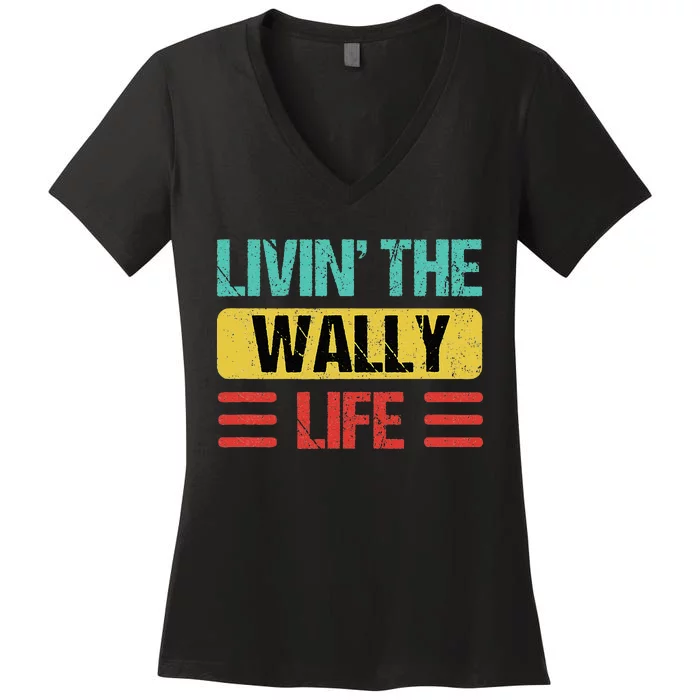 Wally Name Women's V-Neck T-Shirt