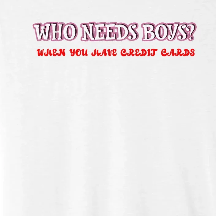 Who Needs When You Have Credit Cards Funny Design ChromaSoft Performance T-Shirt