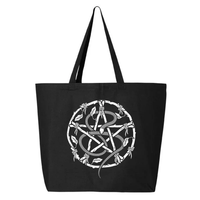 Wiccan Nature Witch Pentacle And Snake 25L Jumbo Tote