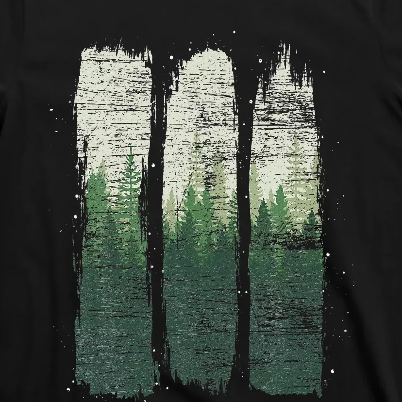 Wild Nature Wildlife Outdoors Trees Landscape Forest T-Shirt