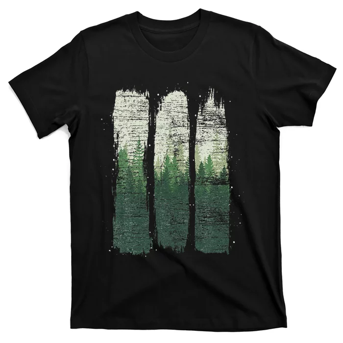 Wild Nature Wildlife Outdoors Trees Landscape Forest T-Shirt