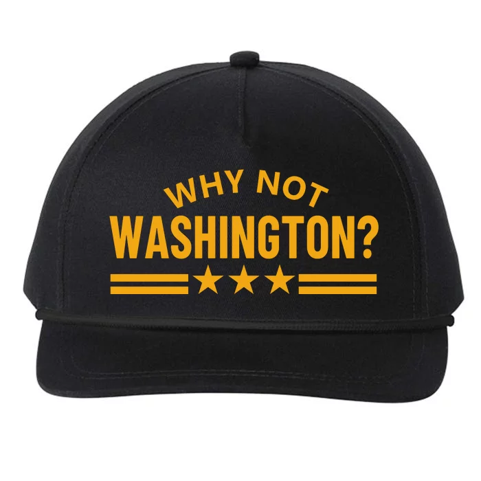 Why Not Washington Snapback Five-Panel Rope Hat