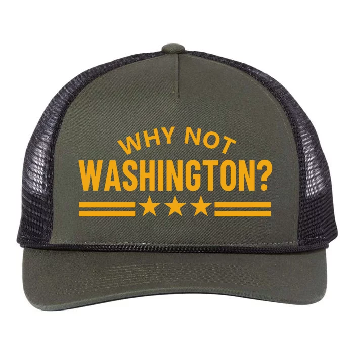 Why Not Washington Retro Rope Trucker Hat Cap