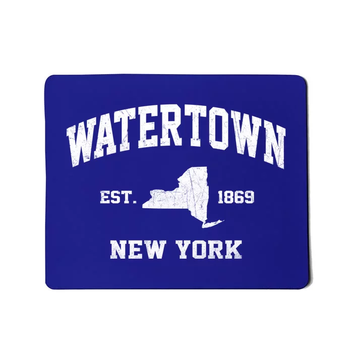 Watertown New York Ny Vintage State Athletic Style Funny Gift Mousepad