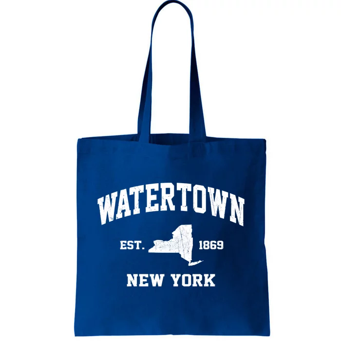 Watertown New York Ny Vintage State Athletic Style Gift Tote Bag