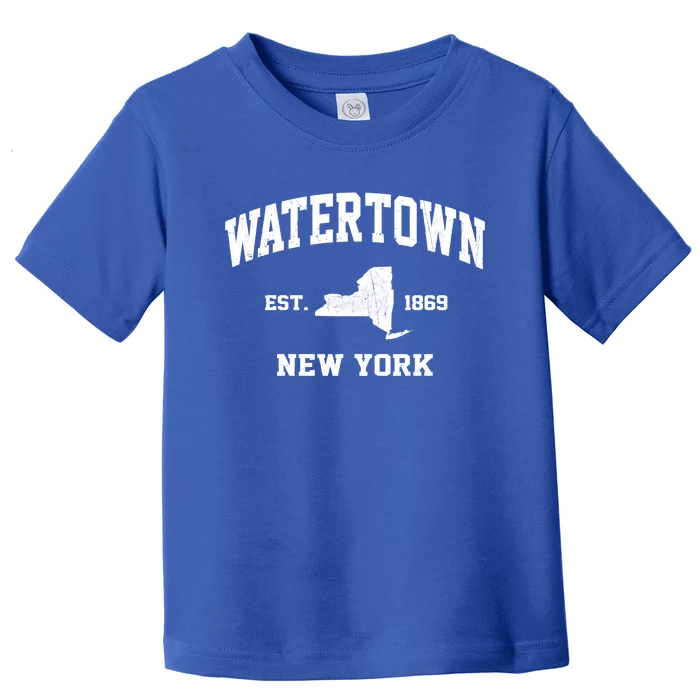 Watertown New York Ny Vintage State Athletic Style Gift Toddler T-Shirt