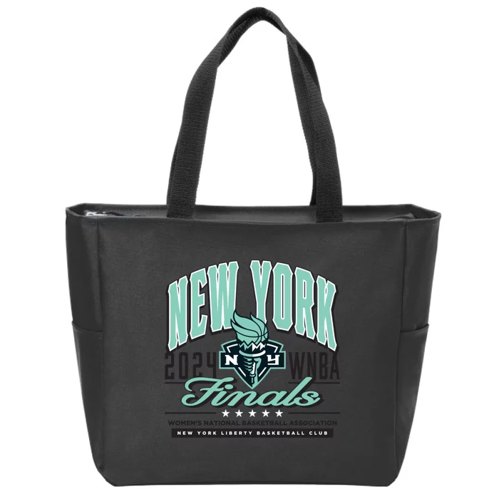 W.B.N.A New York Liberty Finals 24 In The Spotlight Zip Tote Bag