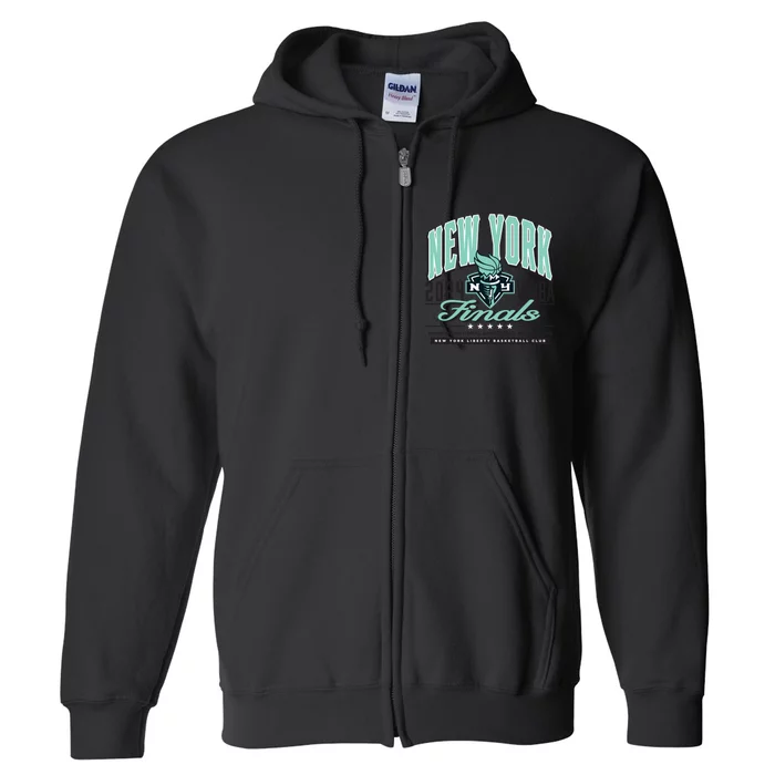 W.B.N.A New York Liberty Finals 24 In The Spotlight Full Zip Hoodie