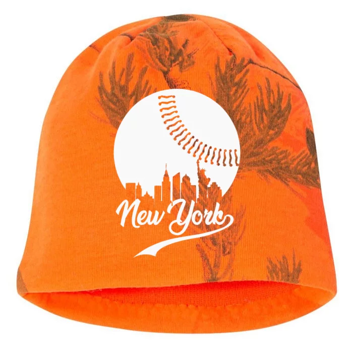 Womens New York City Skyline Baseball Lover Kati - Camo Knit Beanie