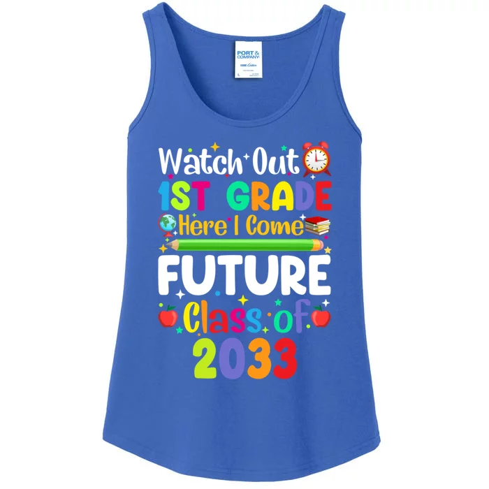 Watch Out 1St Grade Here I Come Funny Back To School Gift Ladies Essential Tank