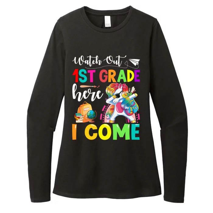 Watch Out 1St Grade Here I Come Unicorn Back To School Meaningful Gift Womens CVC Long Sleeve Shirt