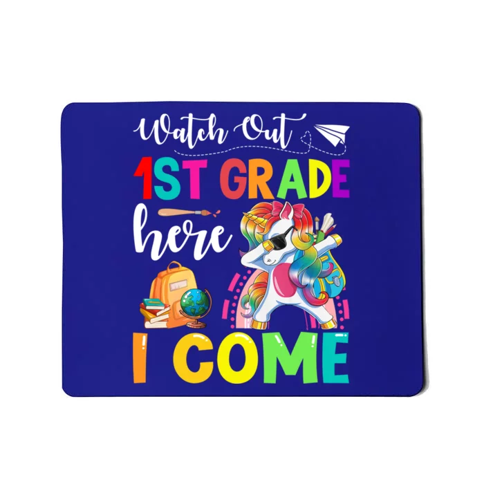 Watch Out 1St Grade Here I Come Unicorn Back To School Meaningful Gift Mousepad