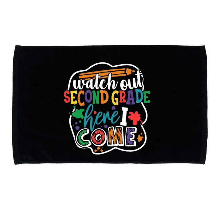 Watch Out 2nd Grade Here I Come Back to School Microfiber Hand Towel