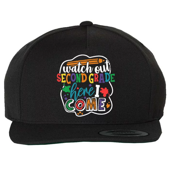 Watch Out 2nd Grade Here I Come Back to School Wool Snapback Cap