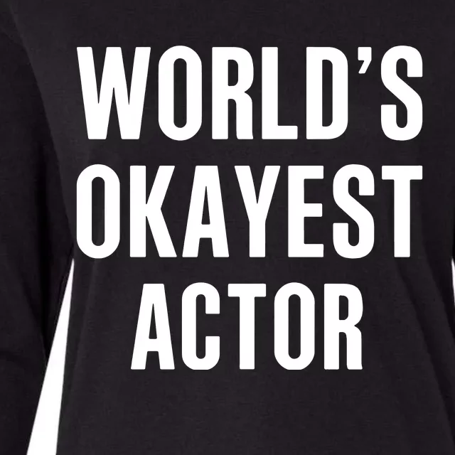 WorldS Okayest 911 Actor Womens Cotton Relaxed Long Sleeve T-Shirt