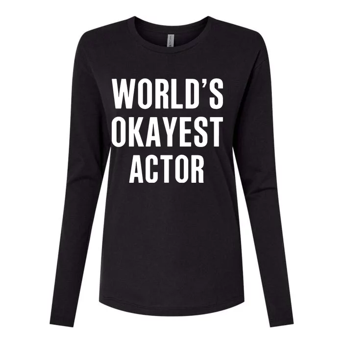 WorldS Okayest 911 Actor Womens Cotton Relaxed Long Sleeve T-Shirt