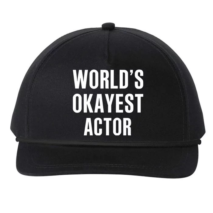 WorldS Okayest 911 Actor Snapback Five-Panel Rope Hat