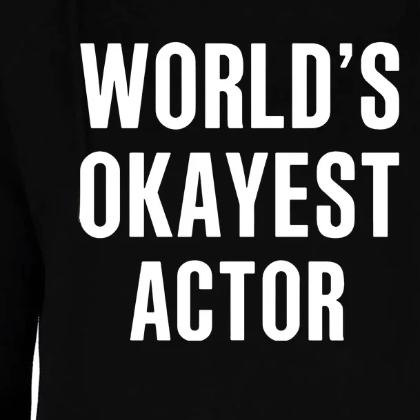 WorldS Okayest 911 Actor Womens Funnel Neck Pullover Hood