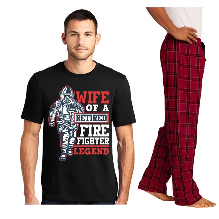 Wife Of A Retired Firefighter Legend Funny Gift Honor Gift Pajama Set