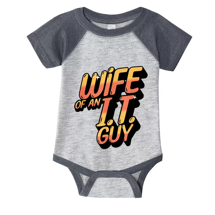 Wife Of An I.T. Guy Funny Network Admin Girlfriend Spouse Infant Baby Jersey Bodysuit