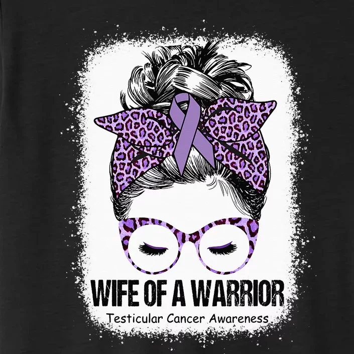 Wife of a Warrior Purple Ribbon Testicular Cancer Awareness ChromaSoft Performance T-Shirt