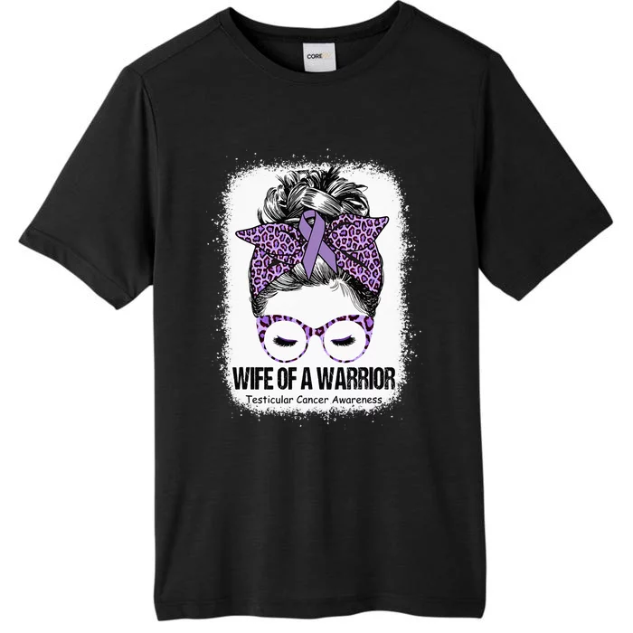 Wife of a Warrior Purple Ribbon Testicular Cancer Awareness ChromaSoft Performance T-Shirt