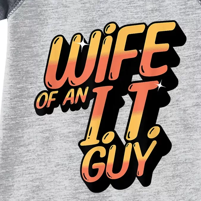 Wife Of An I.T. Guy Funny Network Admin Girlfriend Spouse Infant Baby Jersey Bodysuit