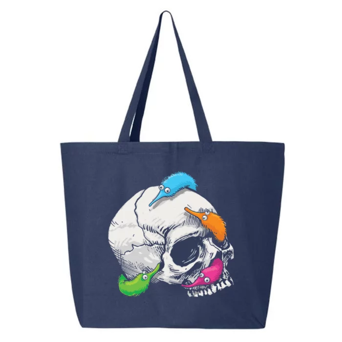 Worms On A String On A Skull 25L Jumbo Tote