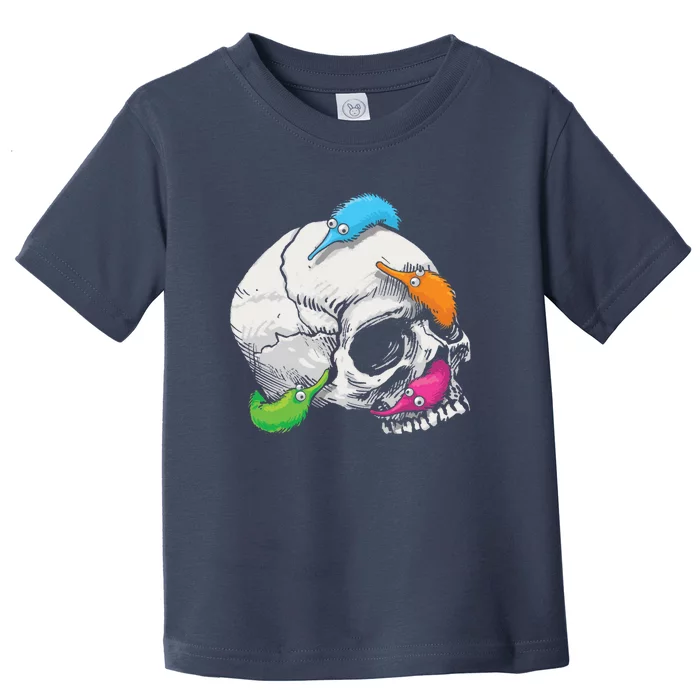 Worms On A String On A Skull Toddler T-Shirt