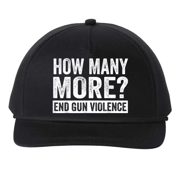 Wear Orange Anti Gun How Many More? End Gun Violence Snapback Five-Panel Rope Hat