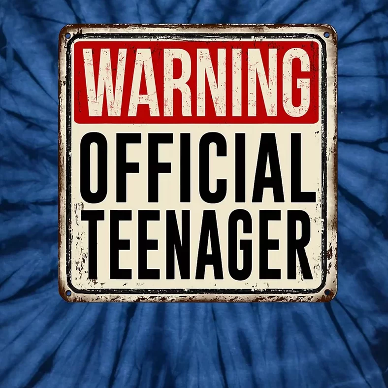 Warning Officially A Teenager Tie-Dye T-Shirt