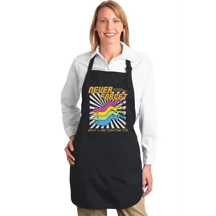 Worm On A String Full-Length Apron With Pocket