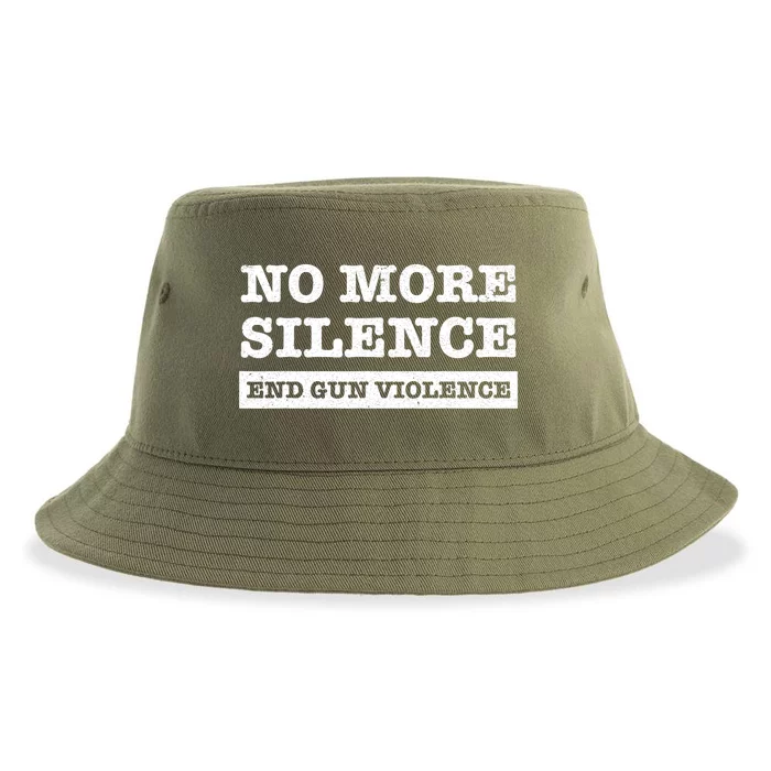 Wear Orange Anti Gun No More Silence End Gun Violence Ribbon Sustainable Bucket Hat