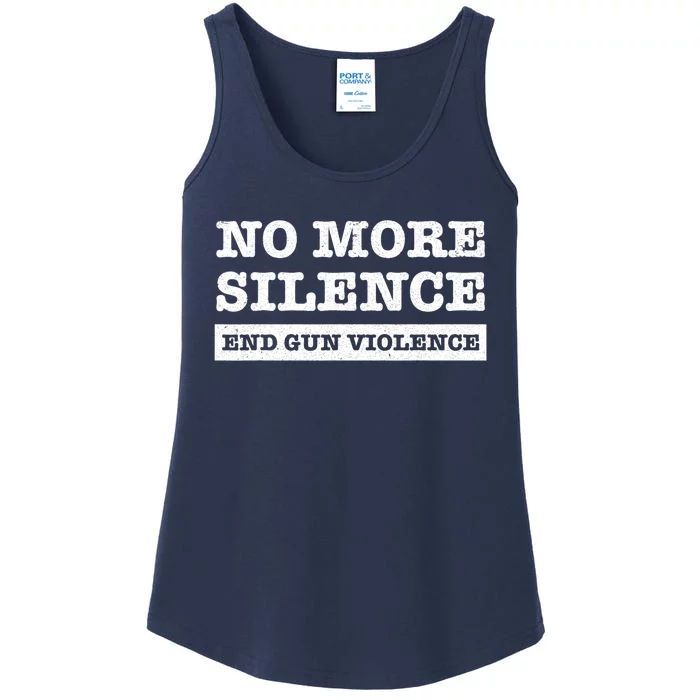 Wear Orange Anti Gun No More Silence End Gun Violence Ribbon Ladies Essential Tank