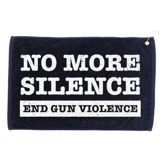 Wear Orange Anti Gun No More Silence End Gun Violence Ribbon Grommeted Golf Towel