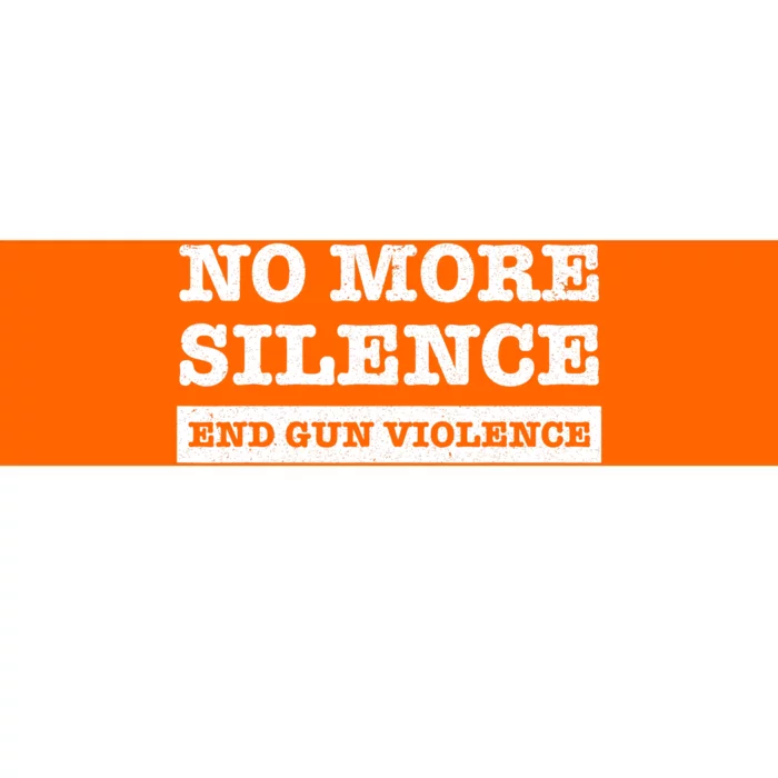 Wear Orange Anti Gun No More Silence End Gun Violence Ribbon Bumper Sticker