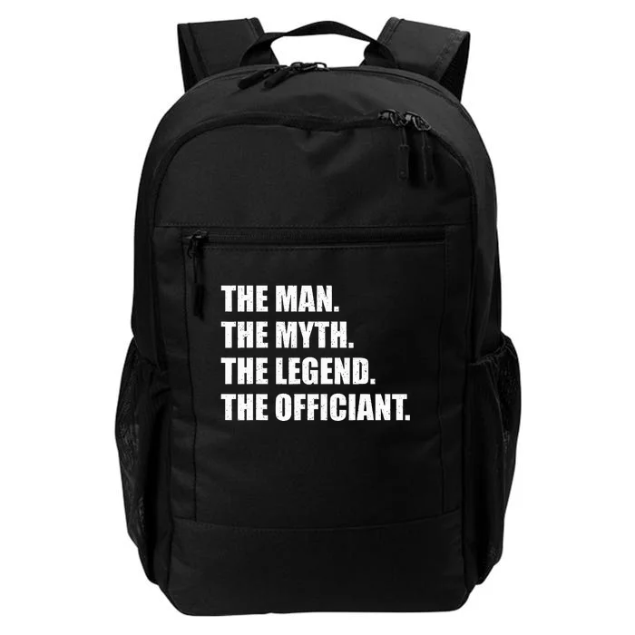 Wedding Officiant Art Dad Ordained Minister Daily Commute Backpack