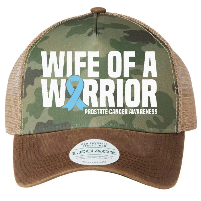 Wife Of A Warrior Blue Ribbon Prostate Cancer Awareness Legacy Tie Dye Trucker Hat